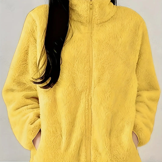 Textura polar cepillada premium cálida