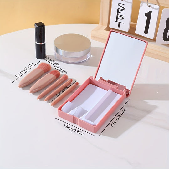 Mini Kit Brochas Premium: Elegancia Compacta para la Profesional de la Salud.