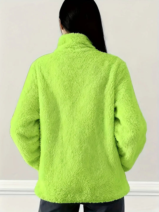 Textura polar femenina premium suave