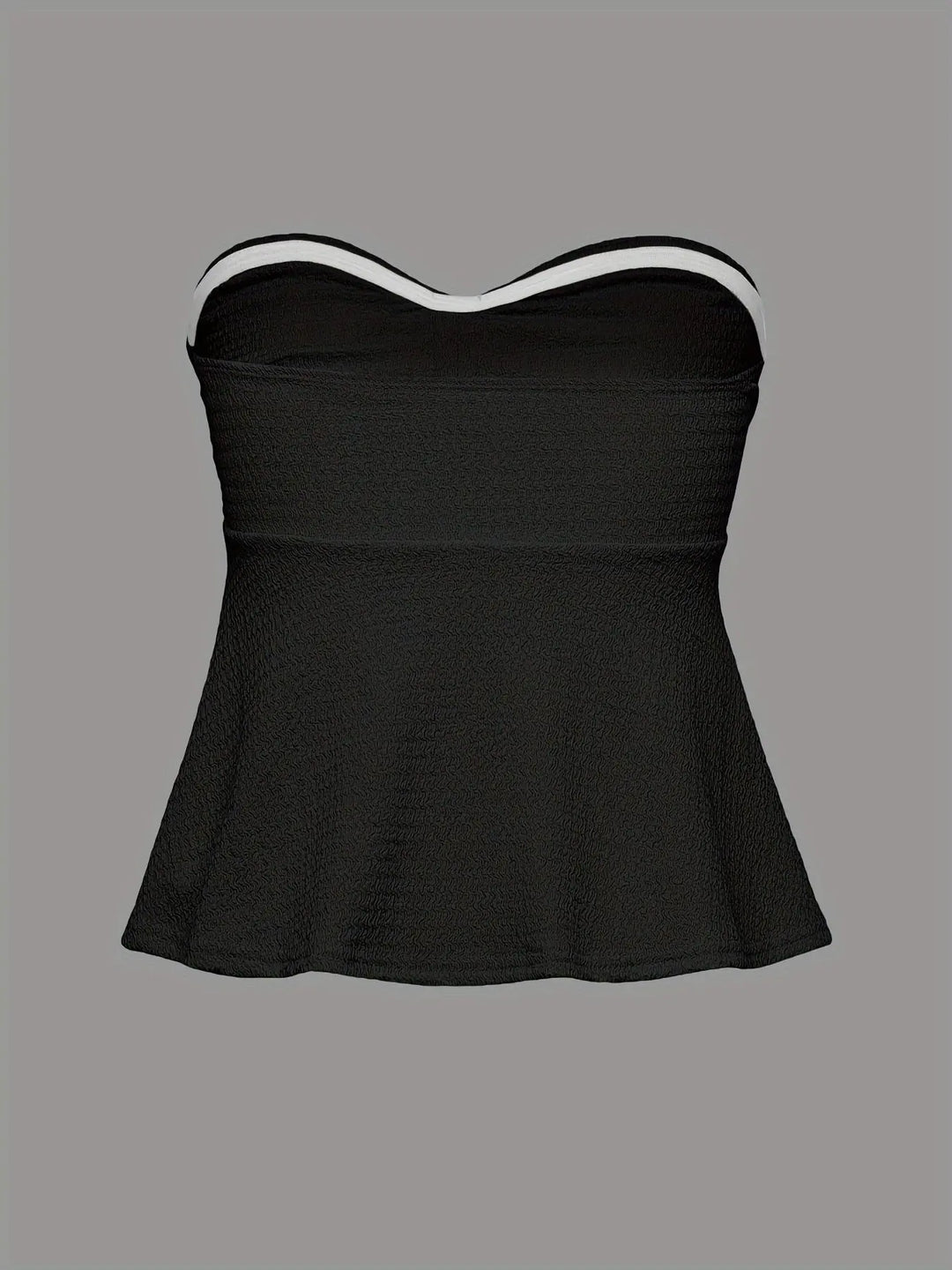 Top Bandeau Elegancia Profesional: Confort Adaptativo y Estilo Versátil.