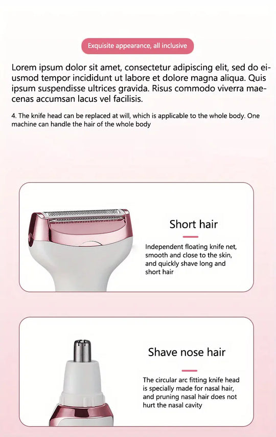 ElegancePro: Precisión Experta, Cuidado 4 en 1 para tu Bienestar Profesional.