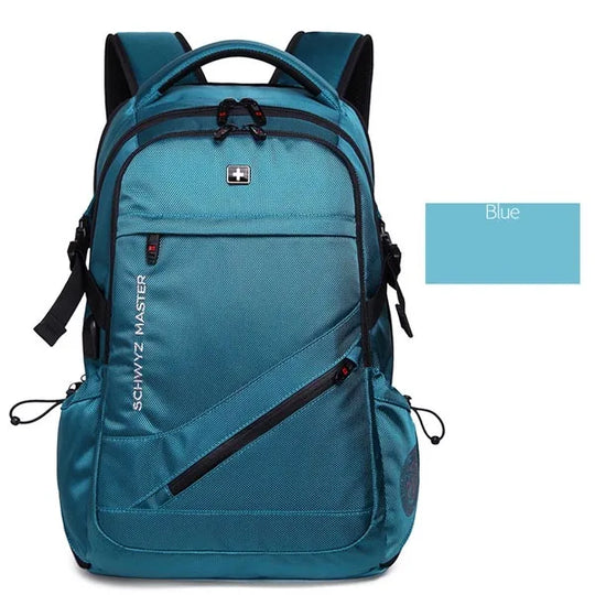 Mochila SwissGuard Profesional: Seguridad Élite, USB y Confort para el Sanitario Moderno.