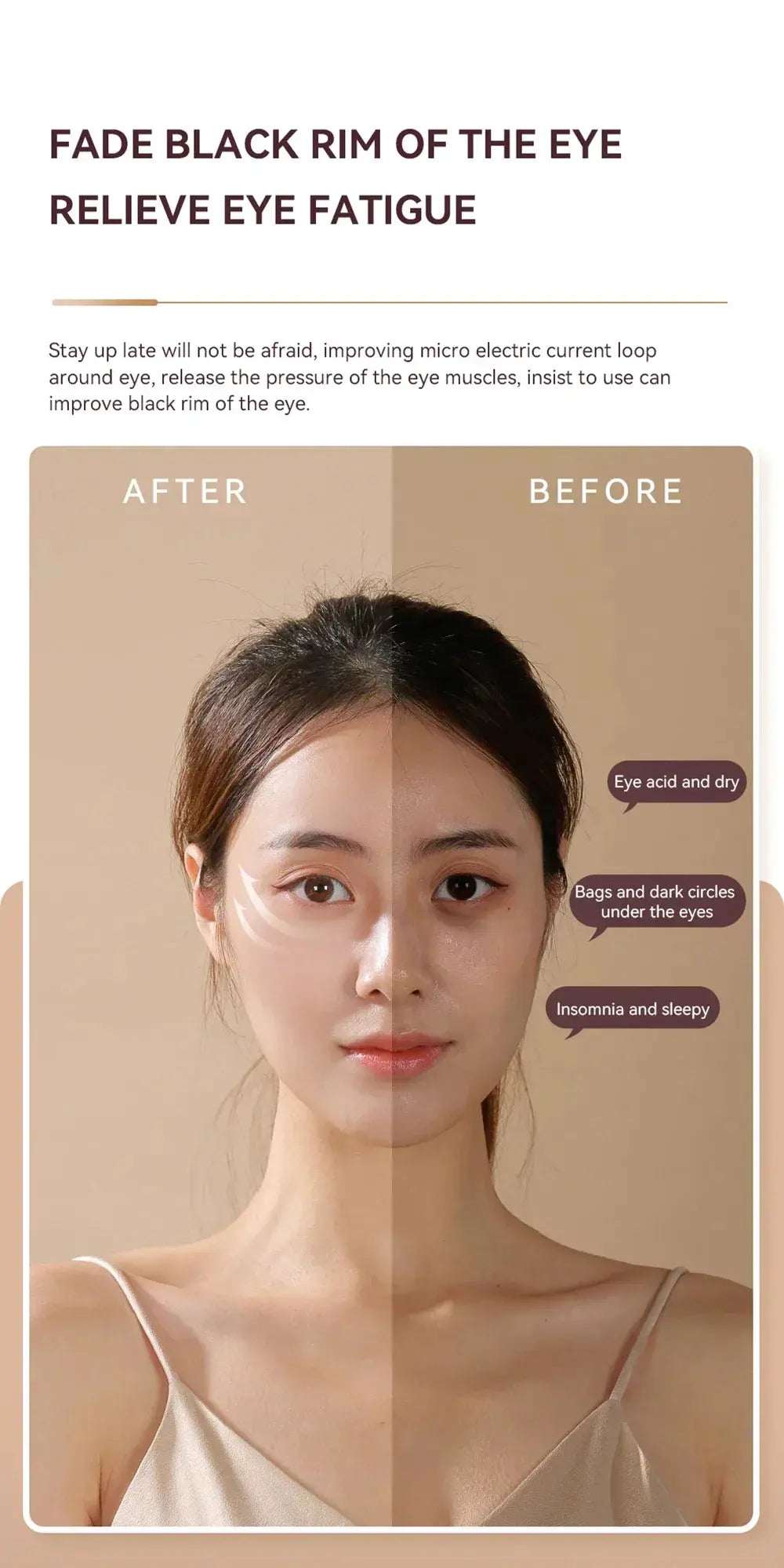 Masajeador Ocular Inteligente Élite: Confort y Recuperación para la Profesional Médica.