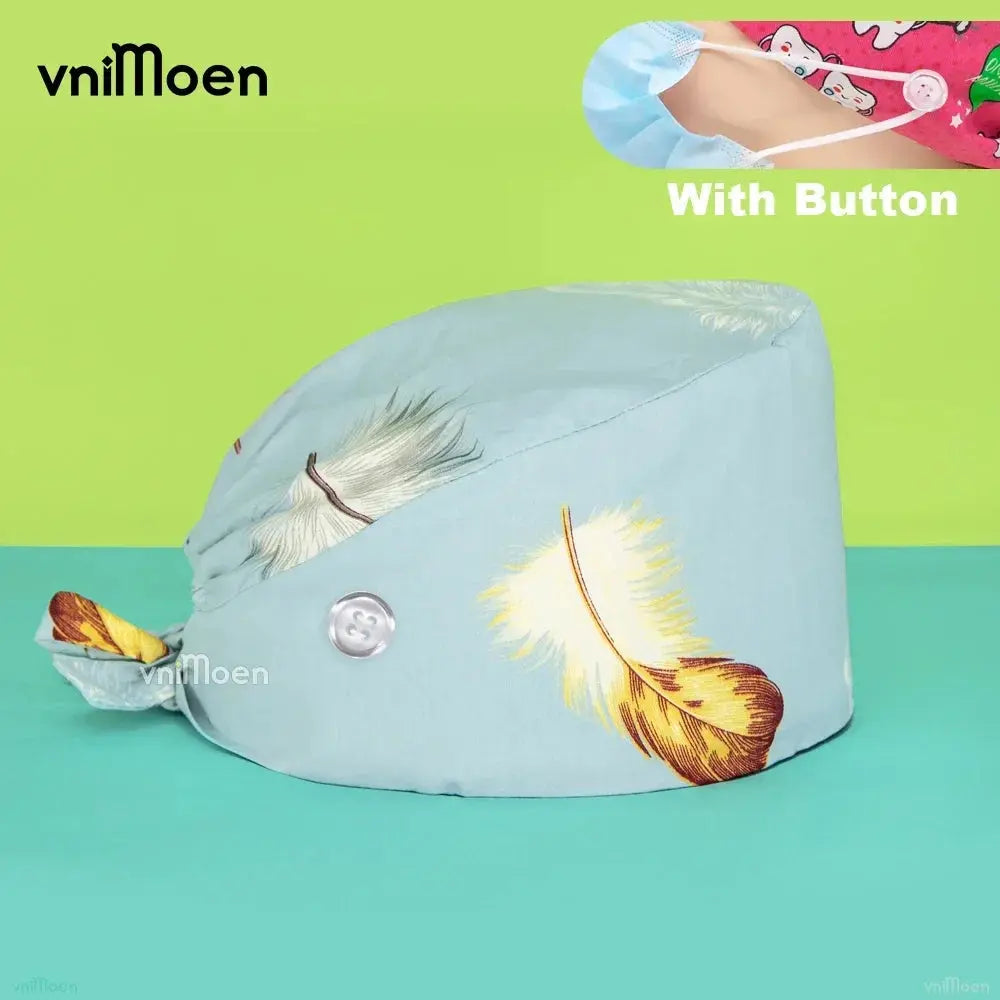 Gorros Quirúrgicos Bouffant Premium 'Cat & Bloom': Confort y Estilo Profesional.