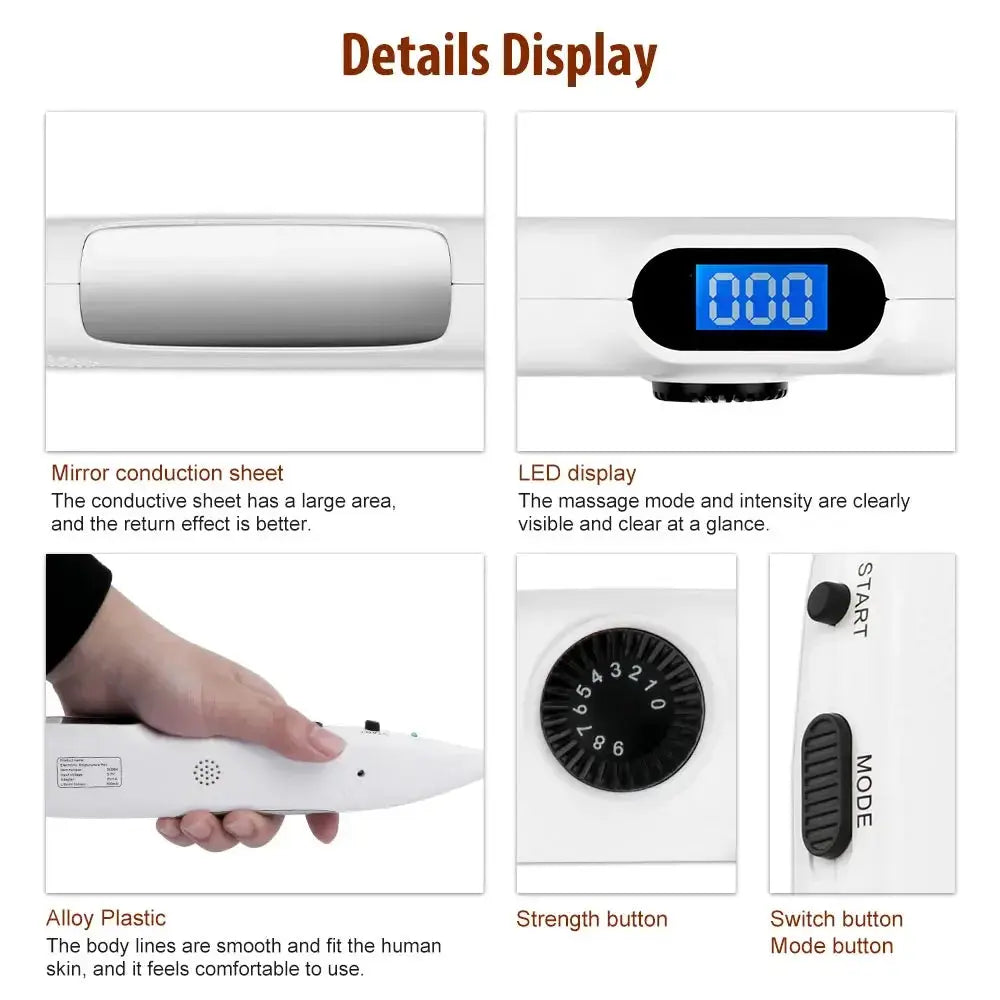 Pluma de Acupuntura Élite: Bienestar & Alivio Sofisticado para Profesionales.