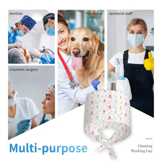 Estampado estrellas gorro quirúrgico premium