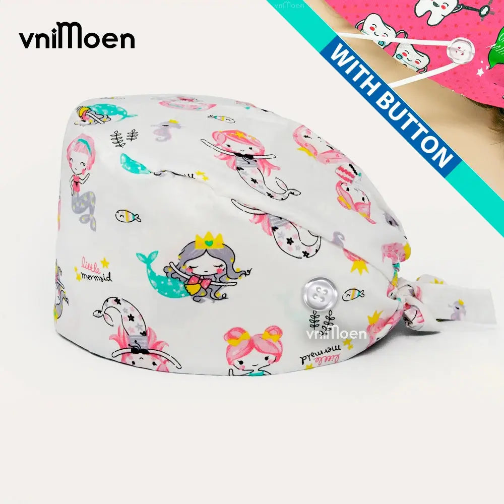 Gorros Quirúrgicos Bouffant Premium 'Cat & Bloom': Confort y Estilo Profesional.