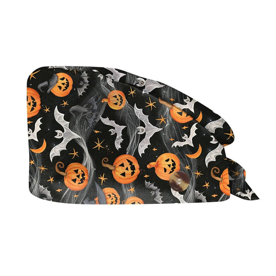 Detalle estampado premium gorro mujer