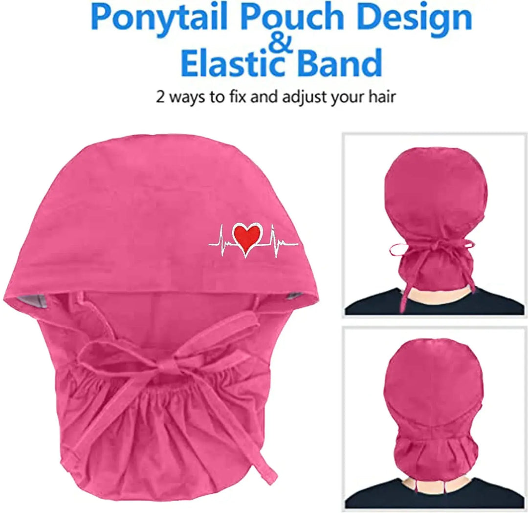 Acabado premium gorro quirúrgico mujer.