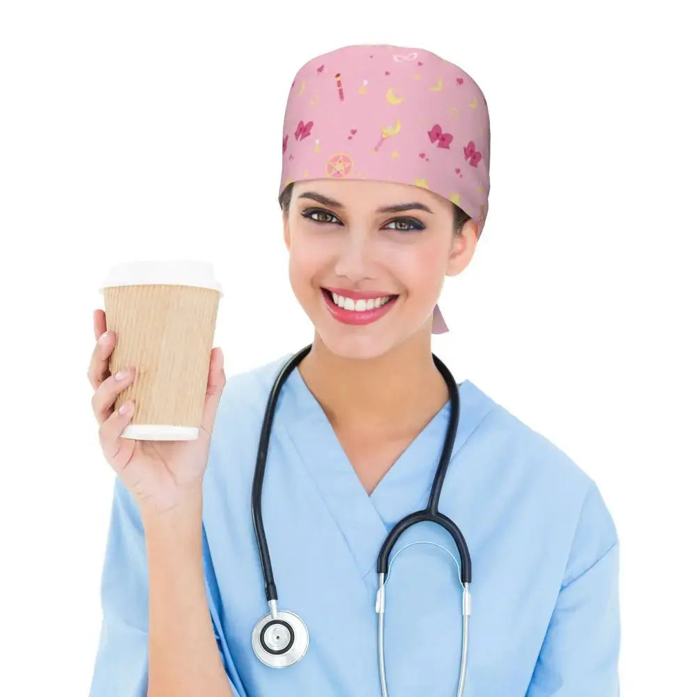 Detalle patrón estelar gorro premium.