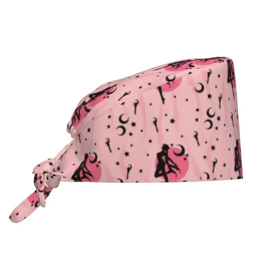 Detalle estampado lunas gorro sanitario