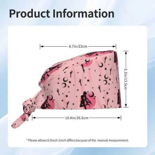 Textura suave gorro quirúrgico estrellas