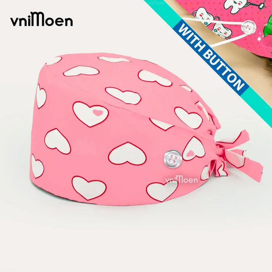 Gorros Quirúrgicos Bouffant Premium 'Cat & Bloom': Confort y Estilo Profesional.