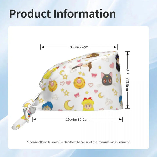 Gorro Quirúrgico Usagi Tsukino Premium: Estilo, Confort y Rendimiento Profesional.