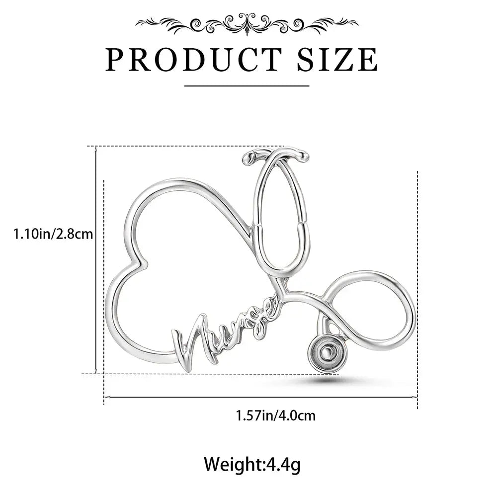 Pin Estetoscopio Élite: Distinción y Confort para la Profesional de la Salud.