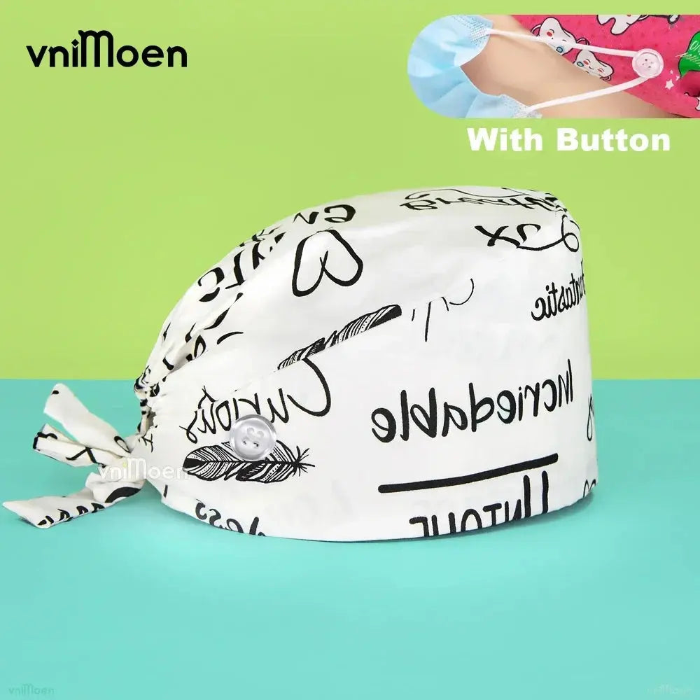 Gorros Quirúrgicos Bouffant Premium 'Cat & Bloom': Confort y Estilo Profesional.
