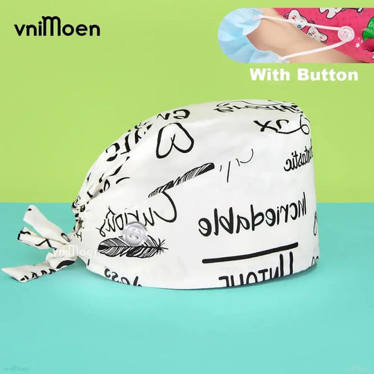 Gorros Quirúrgicos Bouffant Premium 'Cat & Bloom': Confort y Estilo Profesional.