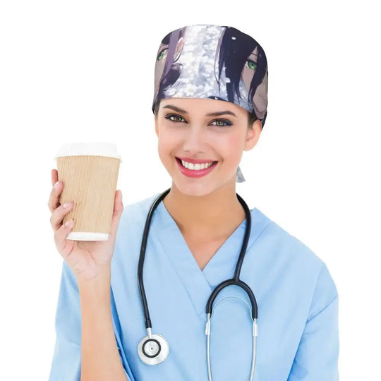 Detalle estampado Makima, tela premium.