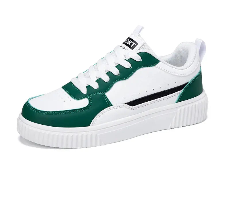 Tejido malla transpirable zapatilla blanca.