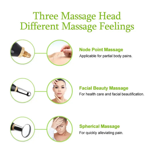 Punta pluma acupuntura, precisión milimétrica.