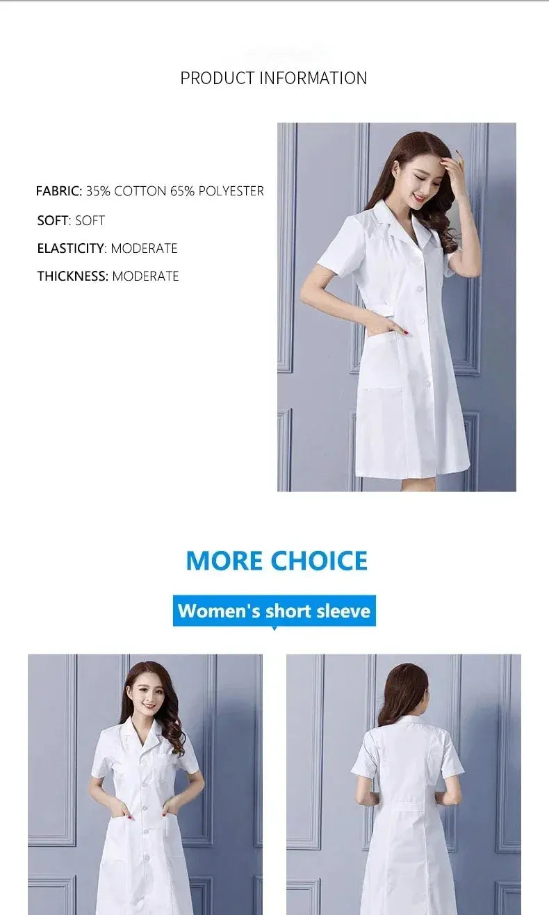 Bata Médica Femenina Premium: Eleva tu Estilo Profesional y Confort en Cada Turno..