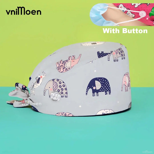 Gorros Quirúrgicos Bouffant Premium 'Cat & Bloom': Confort y Estilo Profesional.