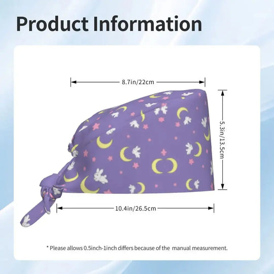 Gorro quirúrgico estampado estelar detalle