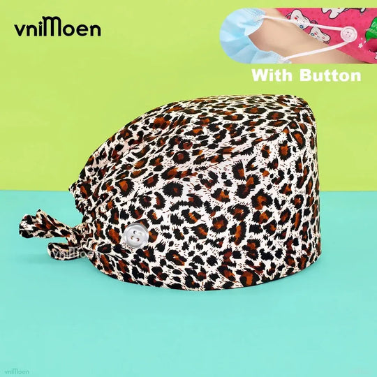 Gorros Quirúrgicos Bouffant Premium 'Cat & Bloom': Confort y Estilo Profesional.