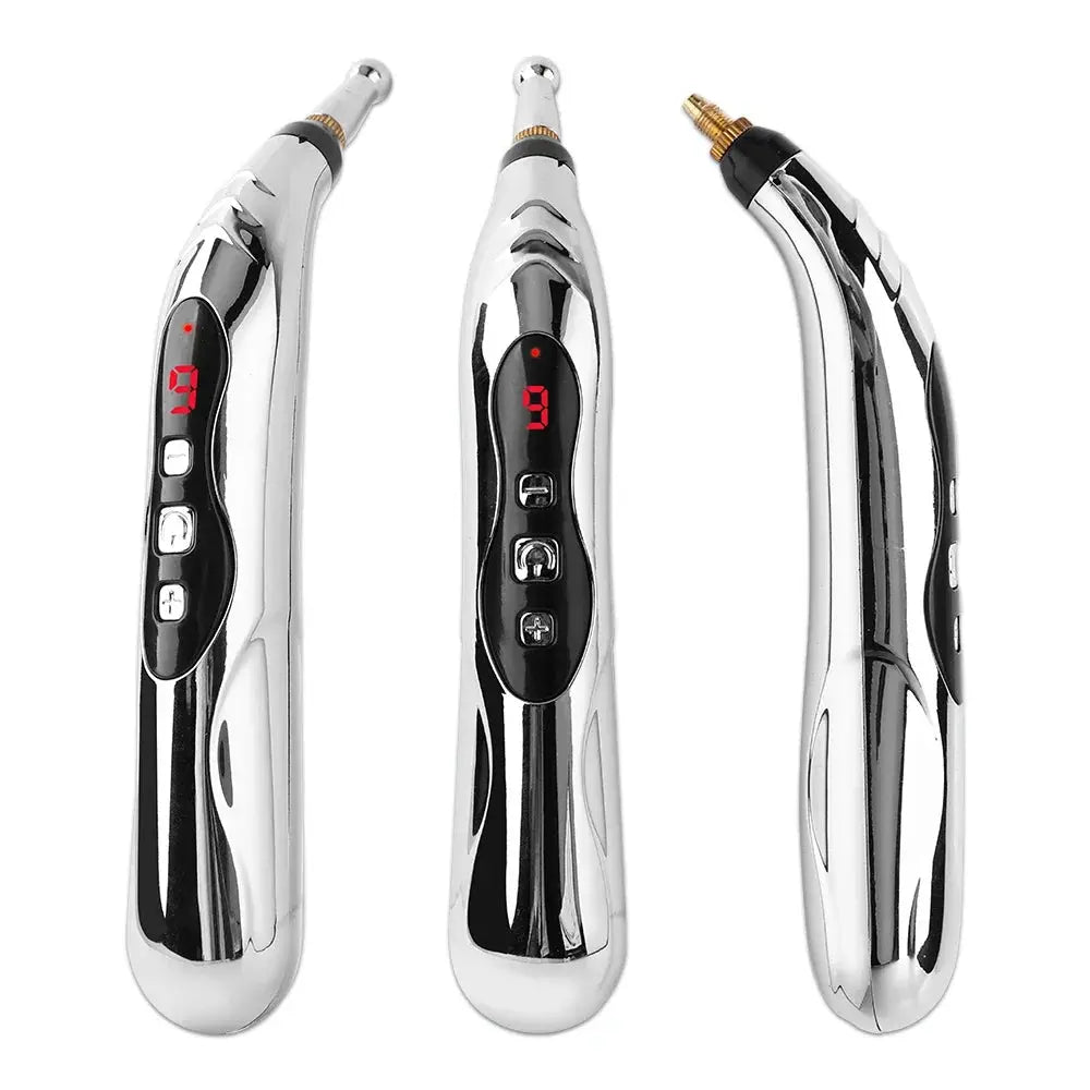 Pluma acupuntura metálica diseño pulido