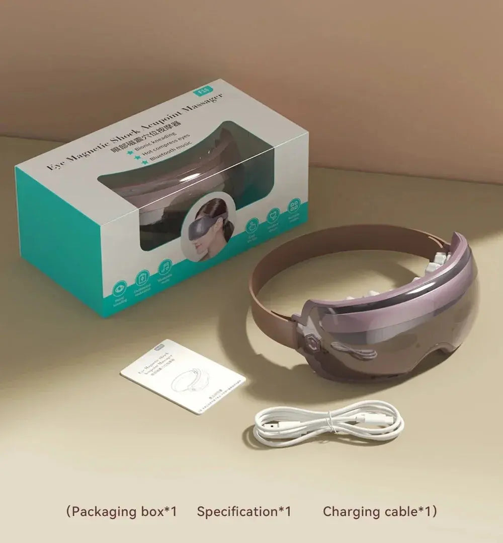 Masajeador Ocular Inteligente Élite: Confort y Recuperación para la Profesional Médica.