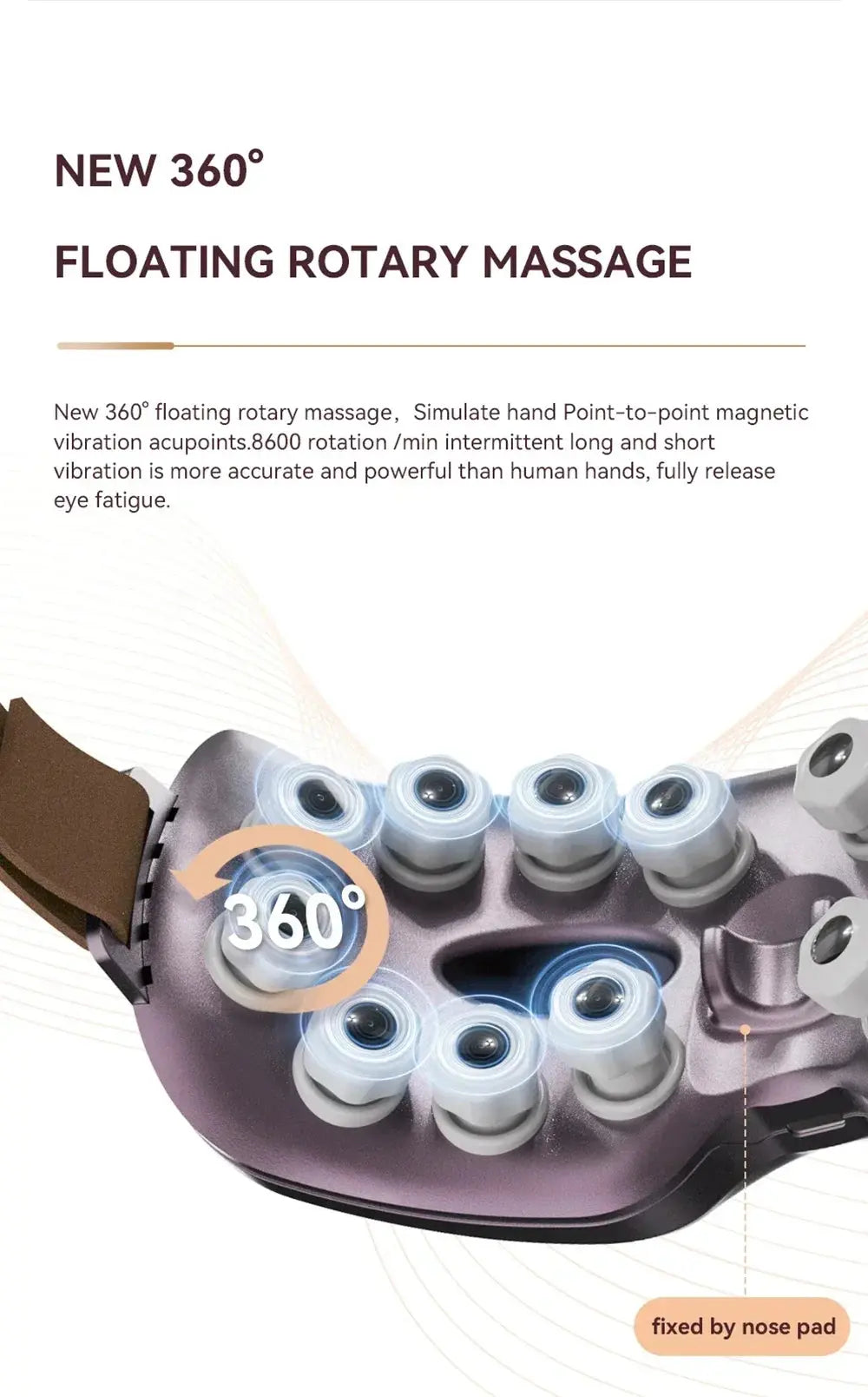 Masajeador Ocular Inteligente Élite: Confort y Recuperación para la Profesional Médica.