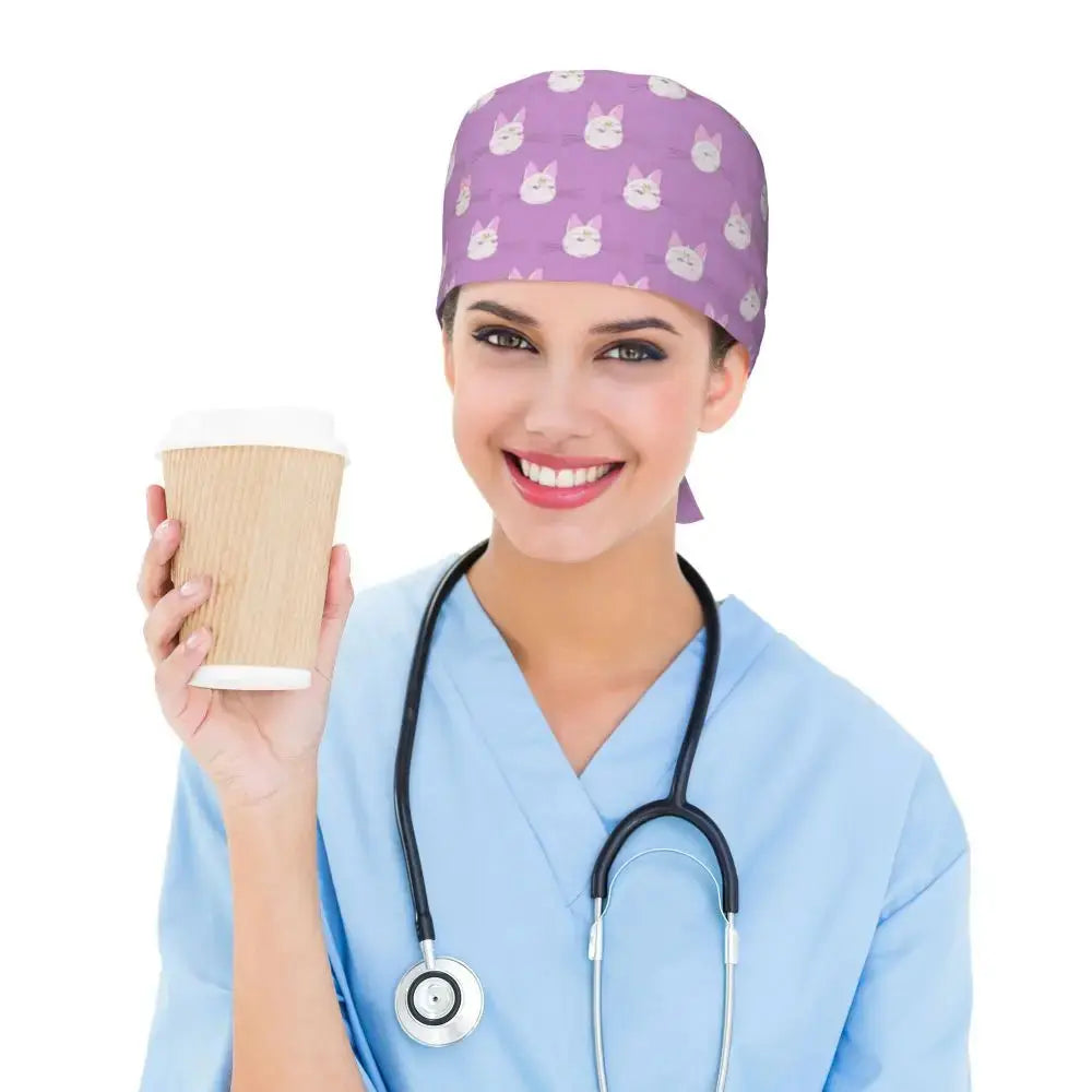 Textura gorro quirúrgico patrón estelar