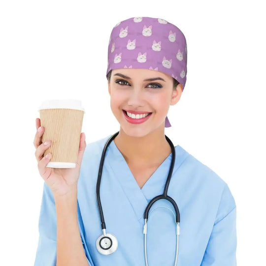 Textura gorro quirúrgico patrón estelar