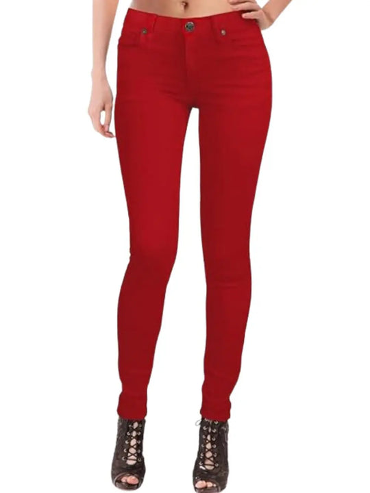 Jeans Blancos Elásticos Premium para Mujer Profesional del Área de la Salud.