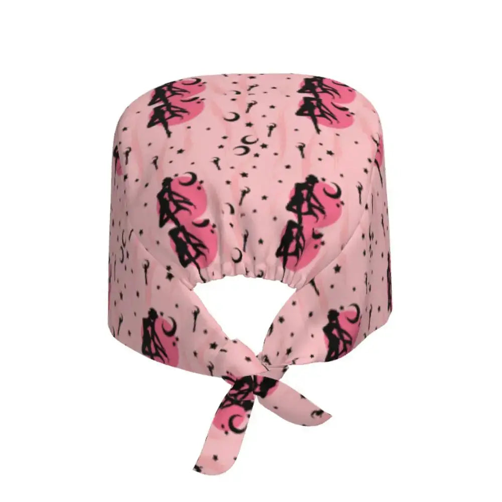 Detalle estampado lunas estrellas gorro